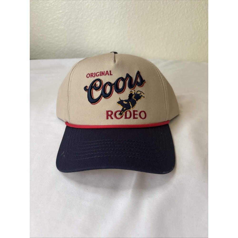 Coors Rodeo 3D Embroidered Logo Rope Adjustable Snapback Hat‎